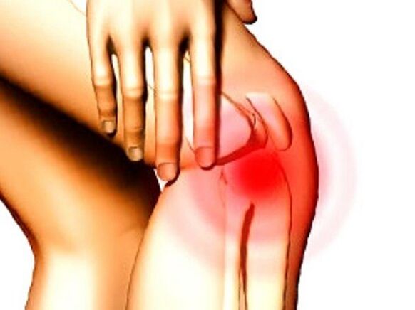 Shooting pain in the knee caused by a meniscus injury